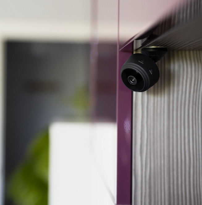 Surveillance camera at local self storage facility in Dubai