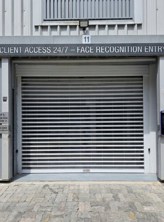 Client entrance with 24/7 face-recognition entry